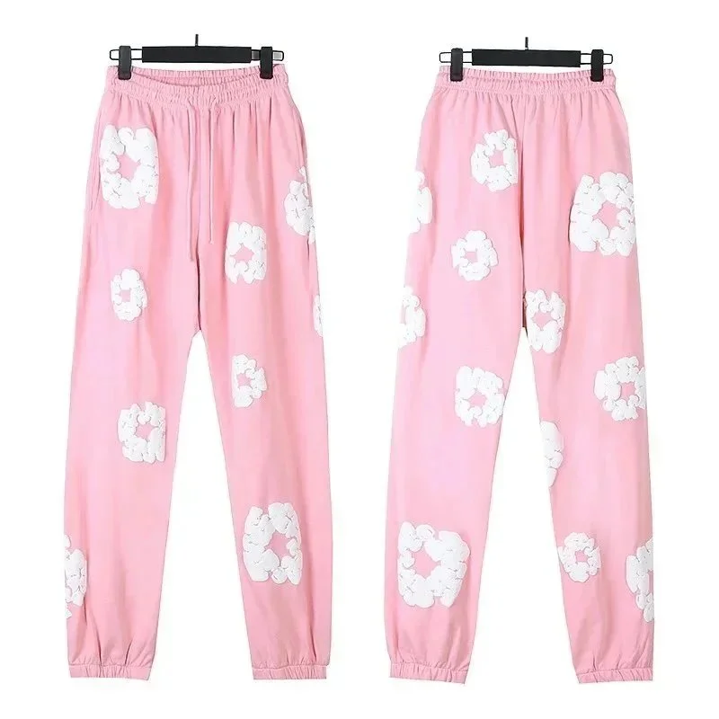 Pink Cloud Print Sweatpants