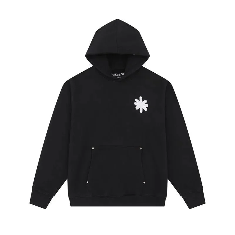 Unisex Black '39' Hoodie with White Star Patch
