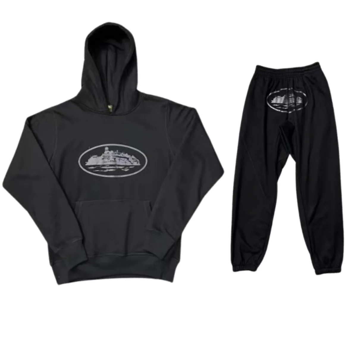 Black 'Ship' Tracksuit Set