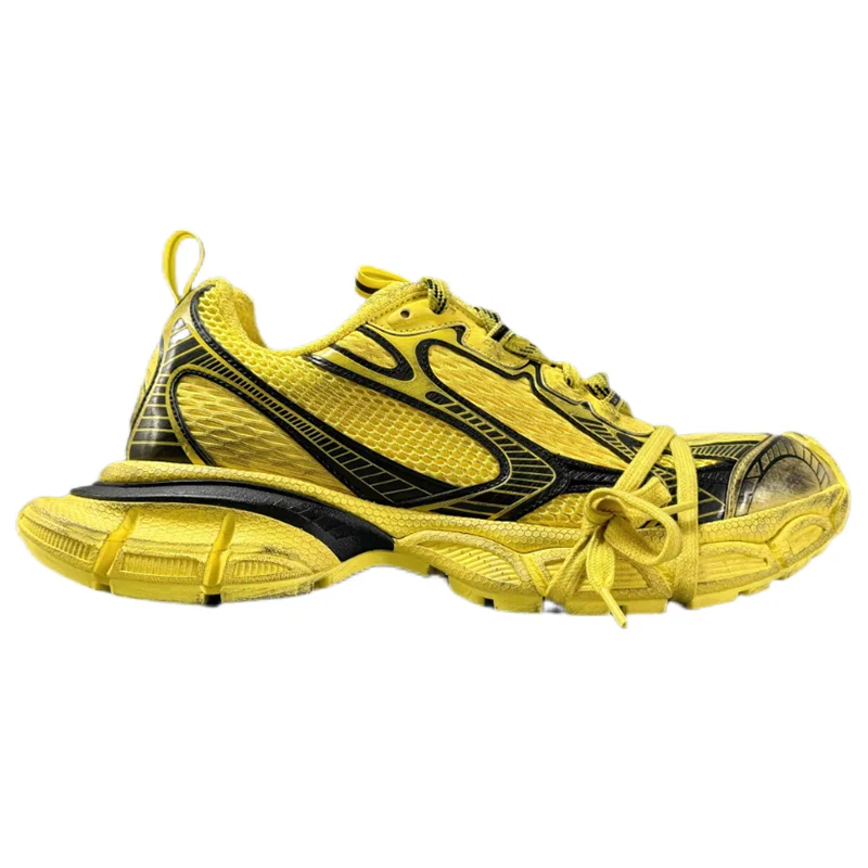 Balenciaga Triple S Yellow Black Sneakers