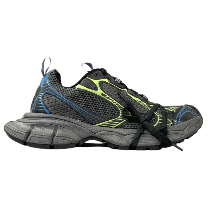 Unknown Brand Black & Lime Green Sneakers