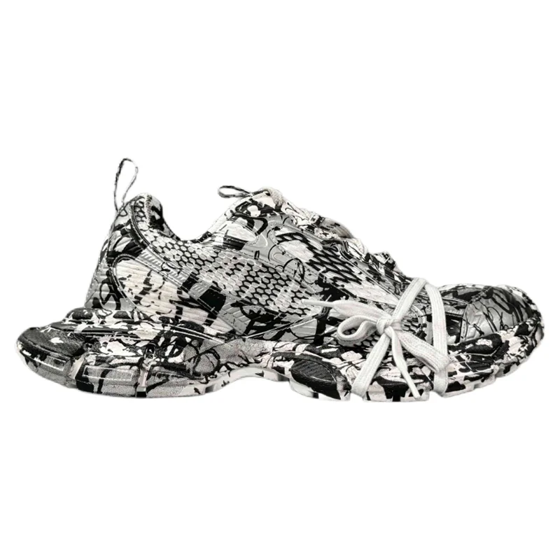 Balenciaga Triple S Abstract Print Sneakers