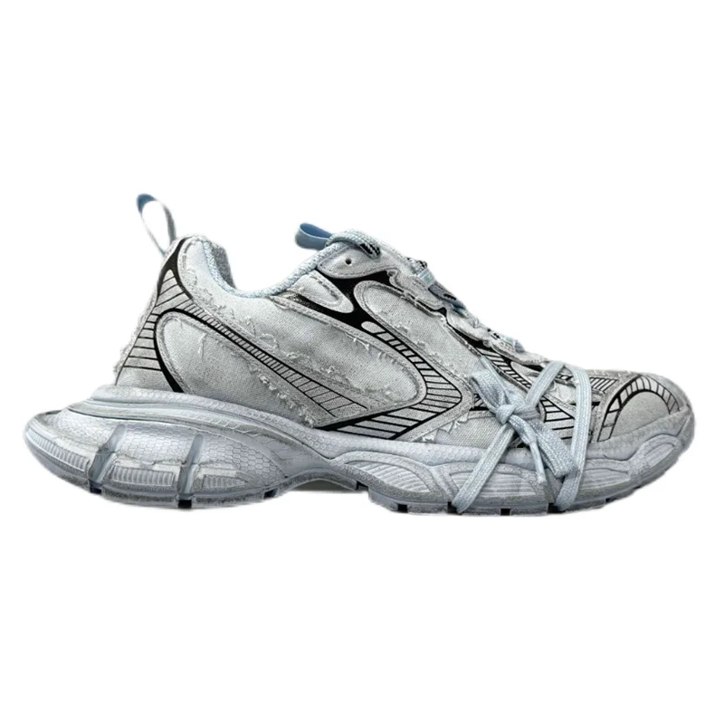 Unisex Distressed Grey Sneakers