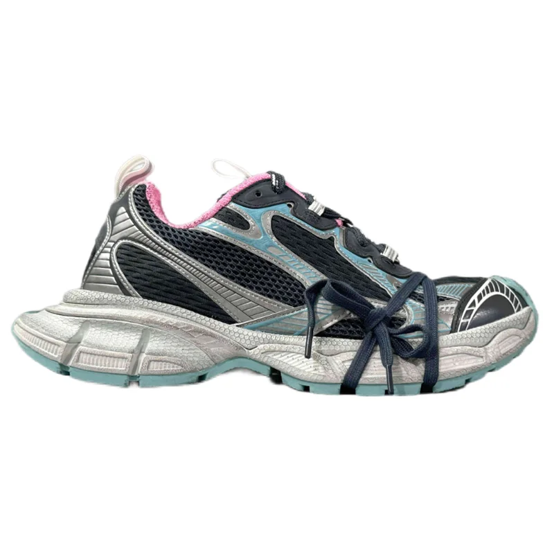 Balenciaga Triple S Black/Silver/Pink Sneakers