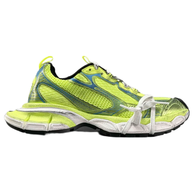 Balenciaga Triple S Neon Yellow Sneakers