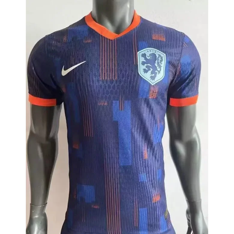 Nike Netherlands Away Jersey Blue/Orange Football Shirt