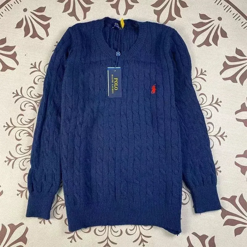 Ralph Lauren Cable Knit Sweater Navy Blue