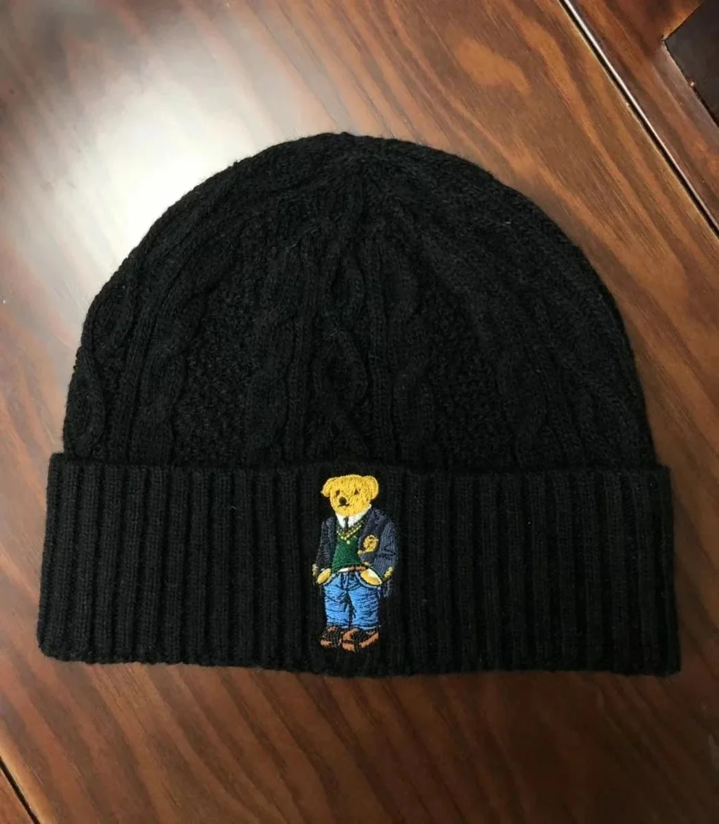 Polo Ralph Lauren Polo Bear Black Beanie