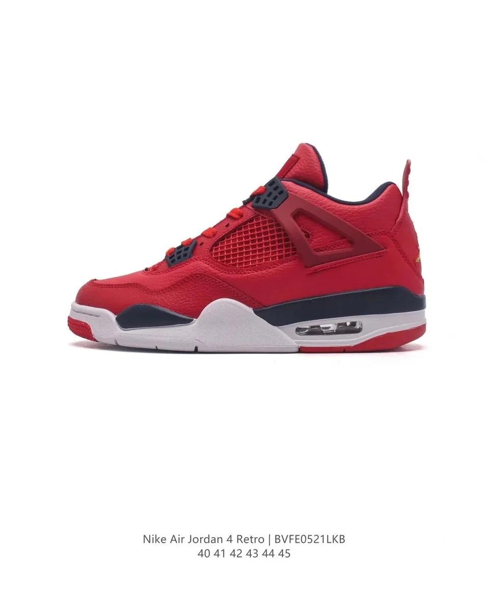 Nike Air Jordan 4 Retro University Red/Black Sneakers