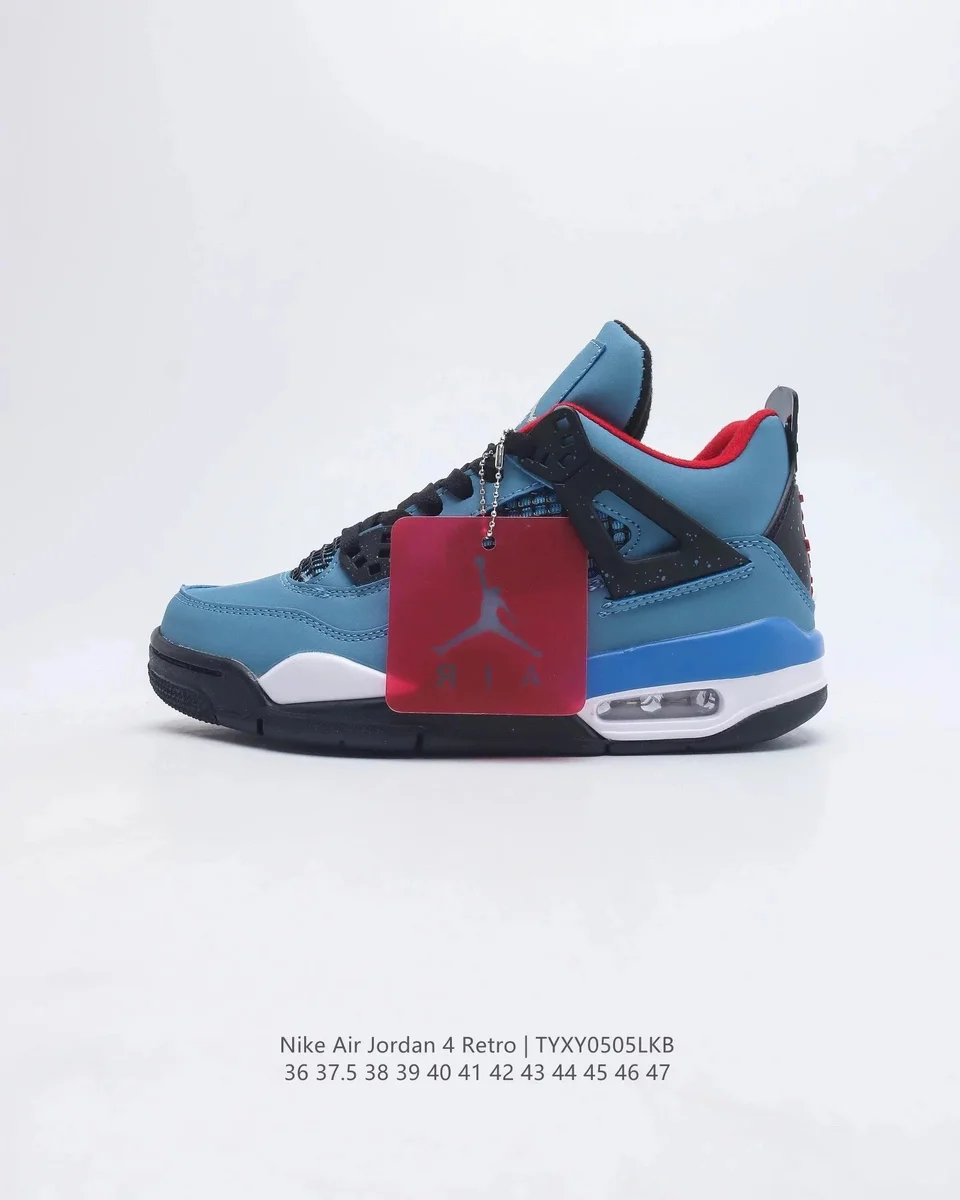 Nike Air Jordan 4 Retro University Blue/Black Sneakers