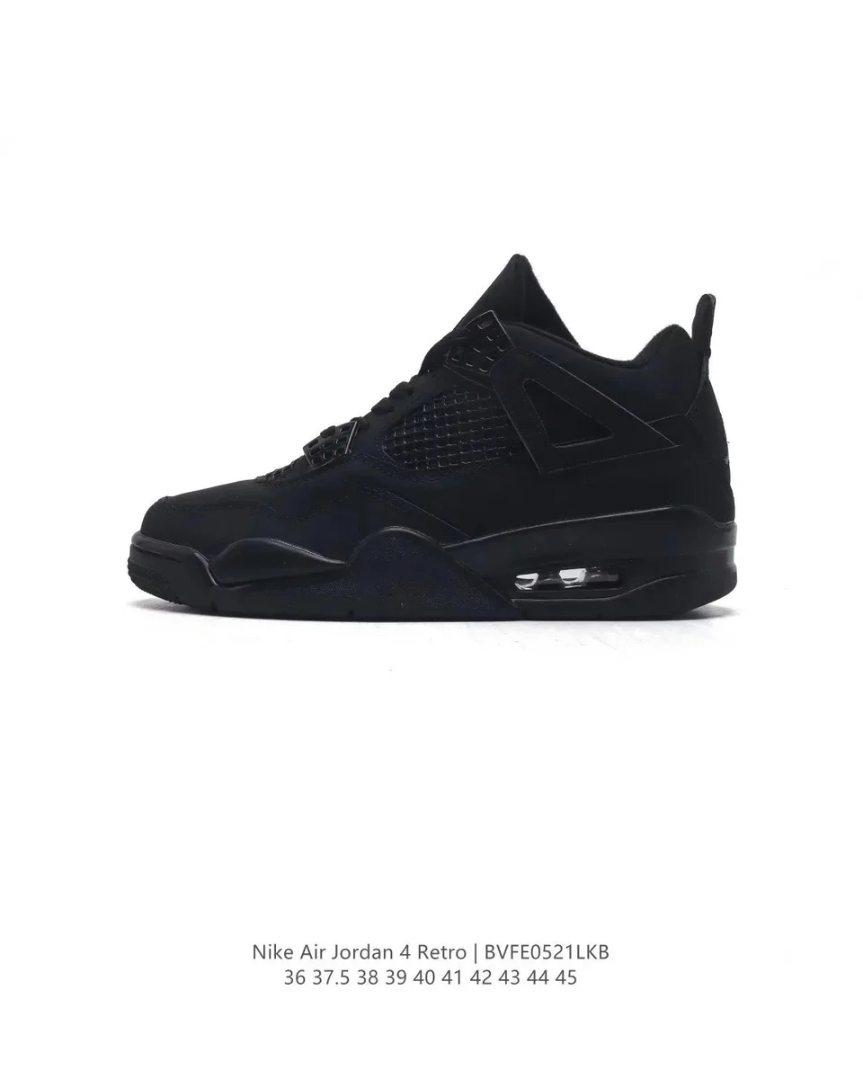 Nike Air Jordan 4 Retro Triple Black Sneakers