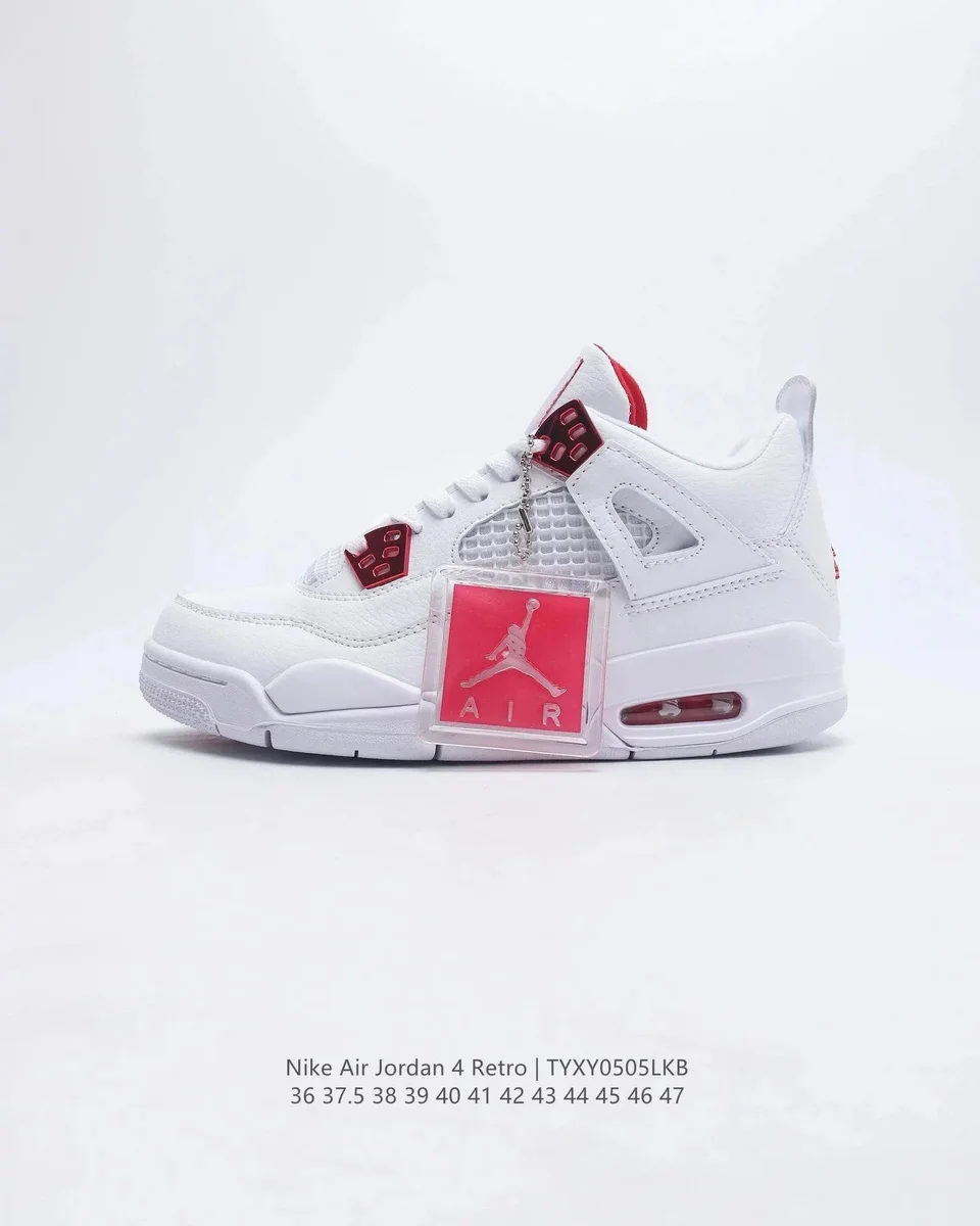 Nike Air Jordan 4 Retro White/University Red Sneakers