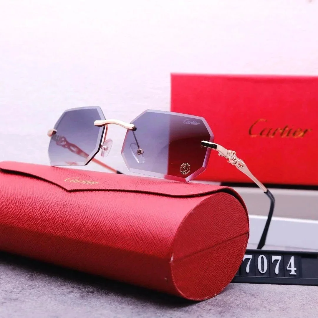 Cartier Soleil Blanc Gradient Lens Sunglasses