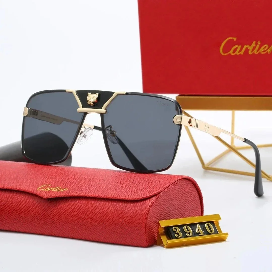 Cartier 3940 Black Gold Eyewear Sunglasses