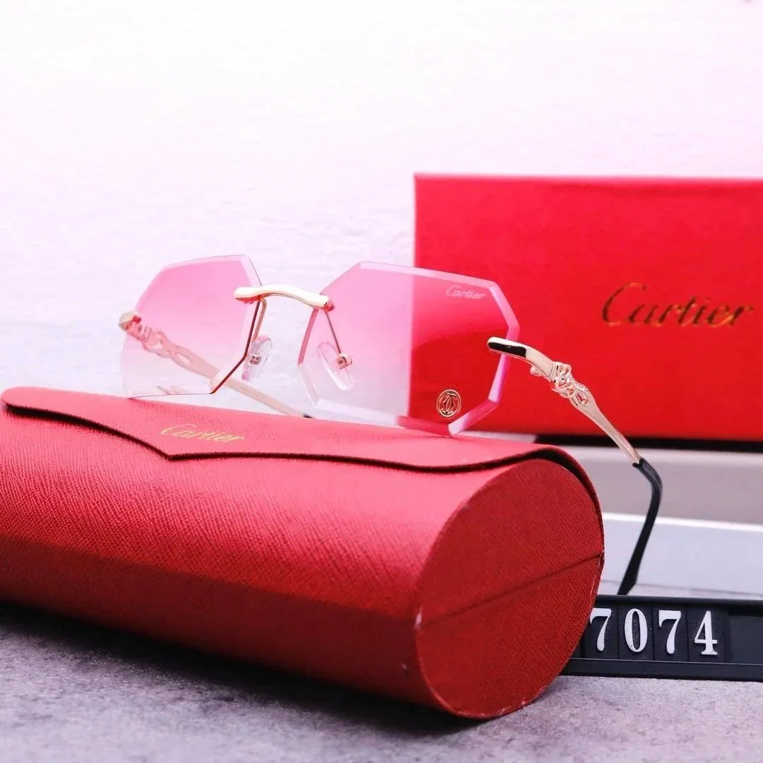 Cartier Soleil Blanc Pink Gradient Sunglasses