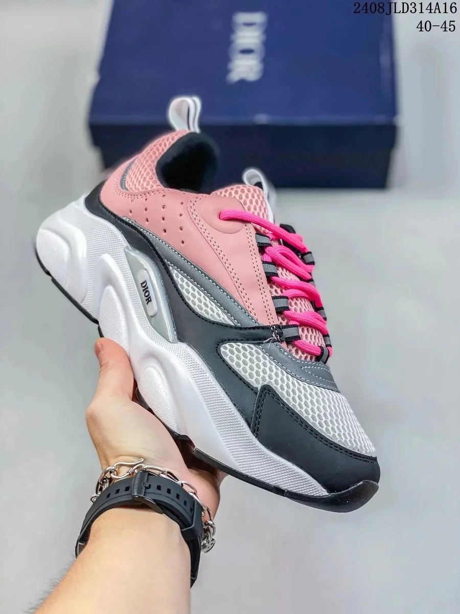 Dior Dior Book Tote Pink & Black Sneakers