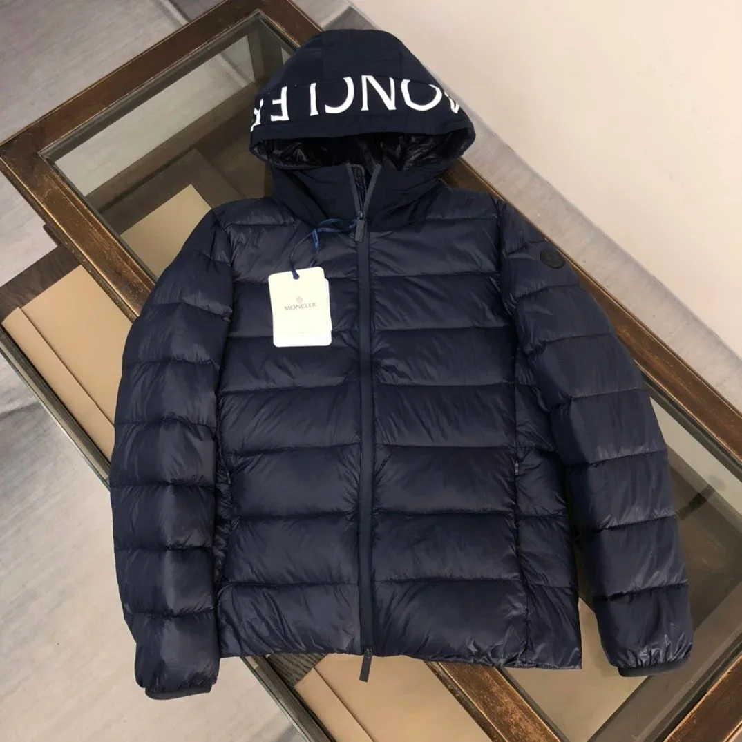 Moncler Navy Hooded Puffer Jacket