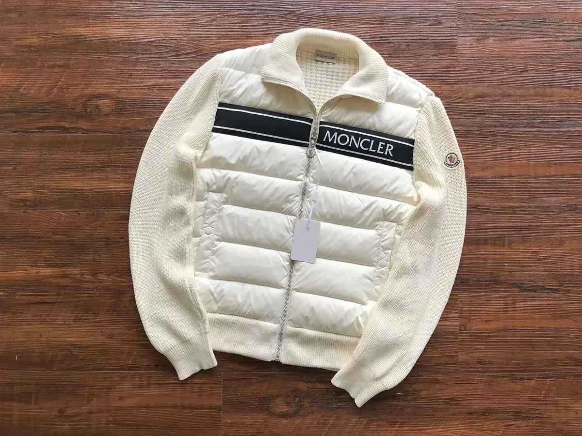 Moncler White & Black Puffer Jacket
