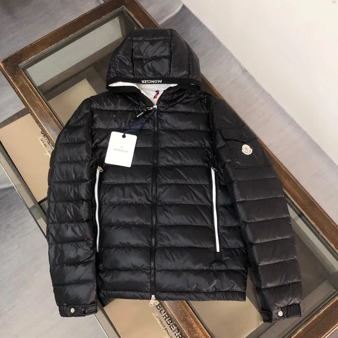 Moncler Black Puffer Jacket with Hood