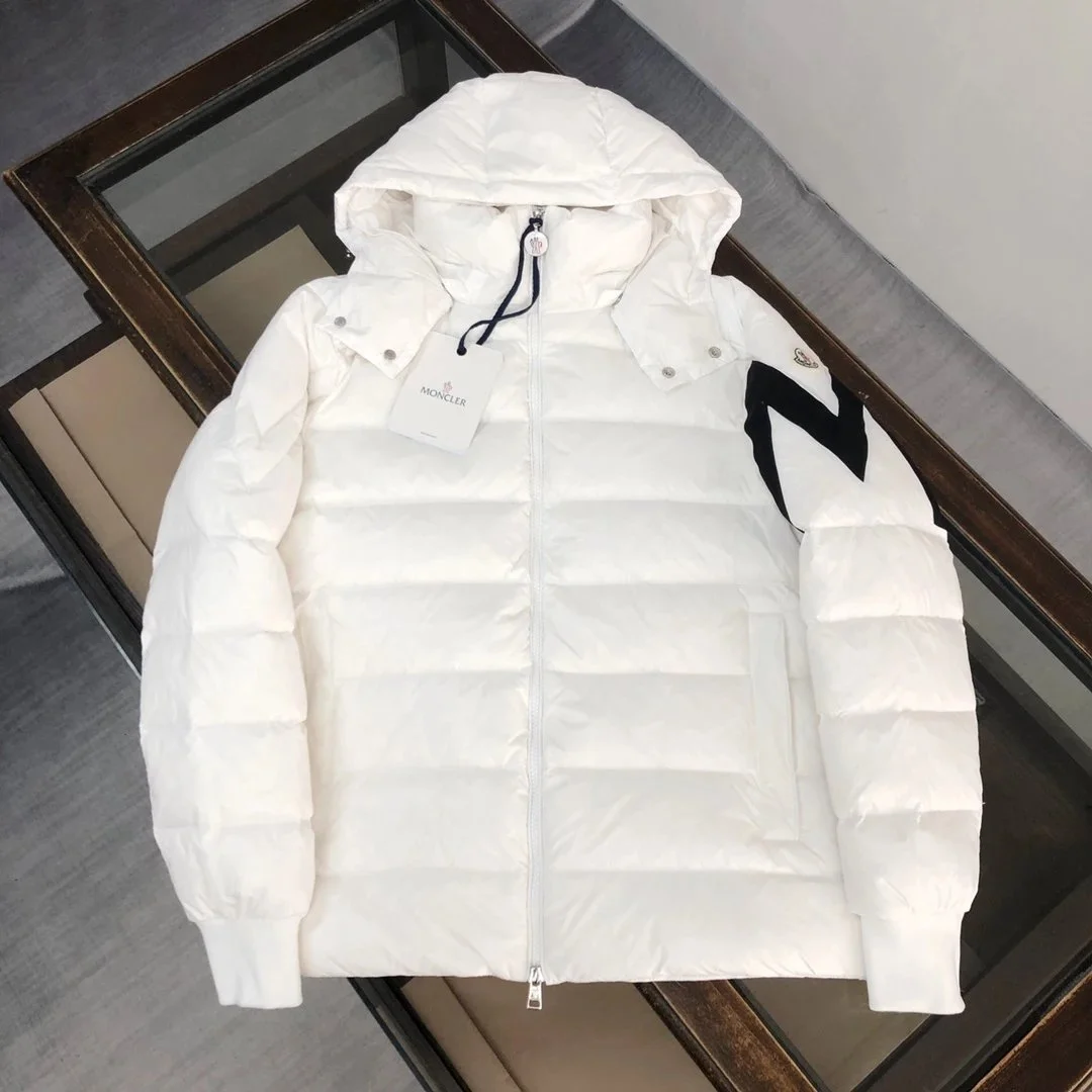 Moncler White Z Logo Parka