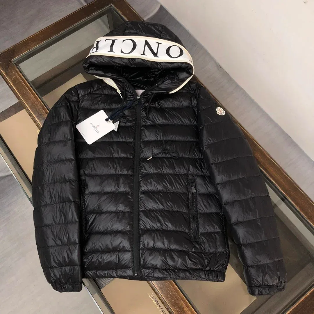 Moncler Black Logo Hooded Parka
