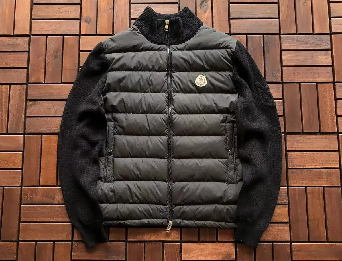 Moncler Black Quilted Jacket Parka