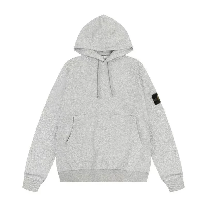 Stone Island 68-15 Hooded Sweatshirt Light Grey