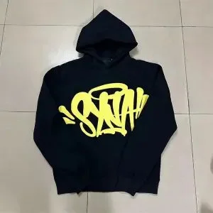 Black Yellow Graffiti Hoodie Sweatshirt