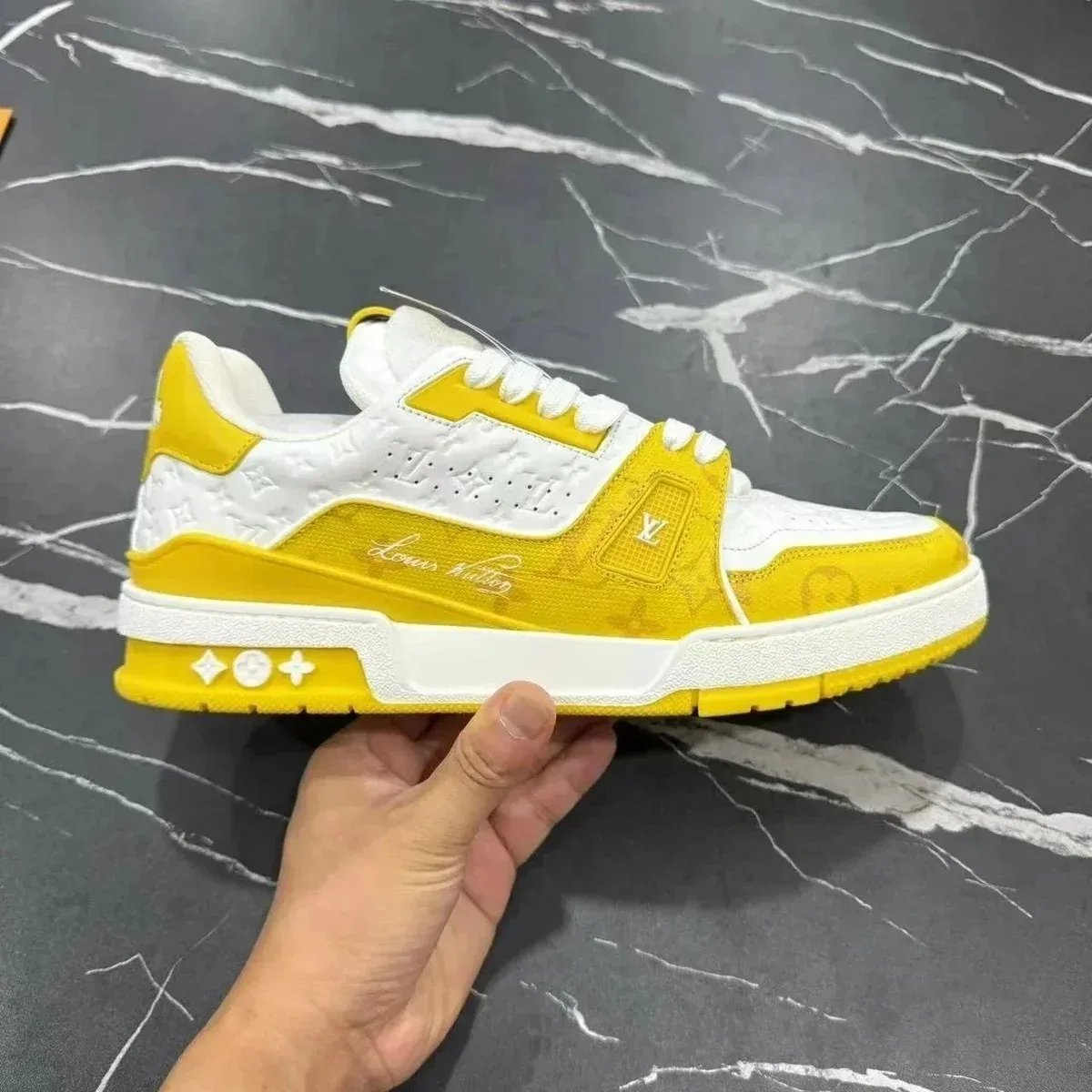 Louis Vuitton LV Trainer Yellow/White Sneakers