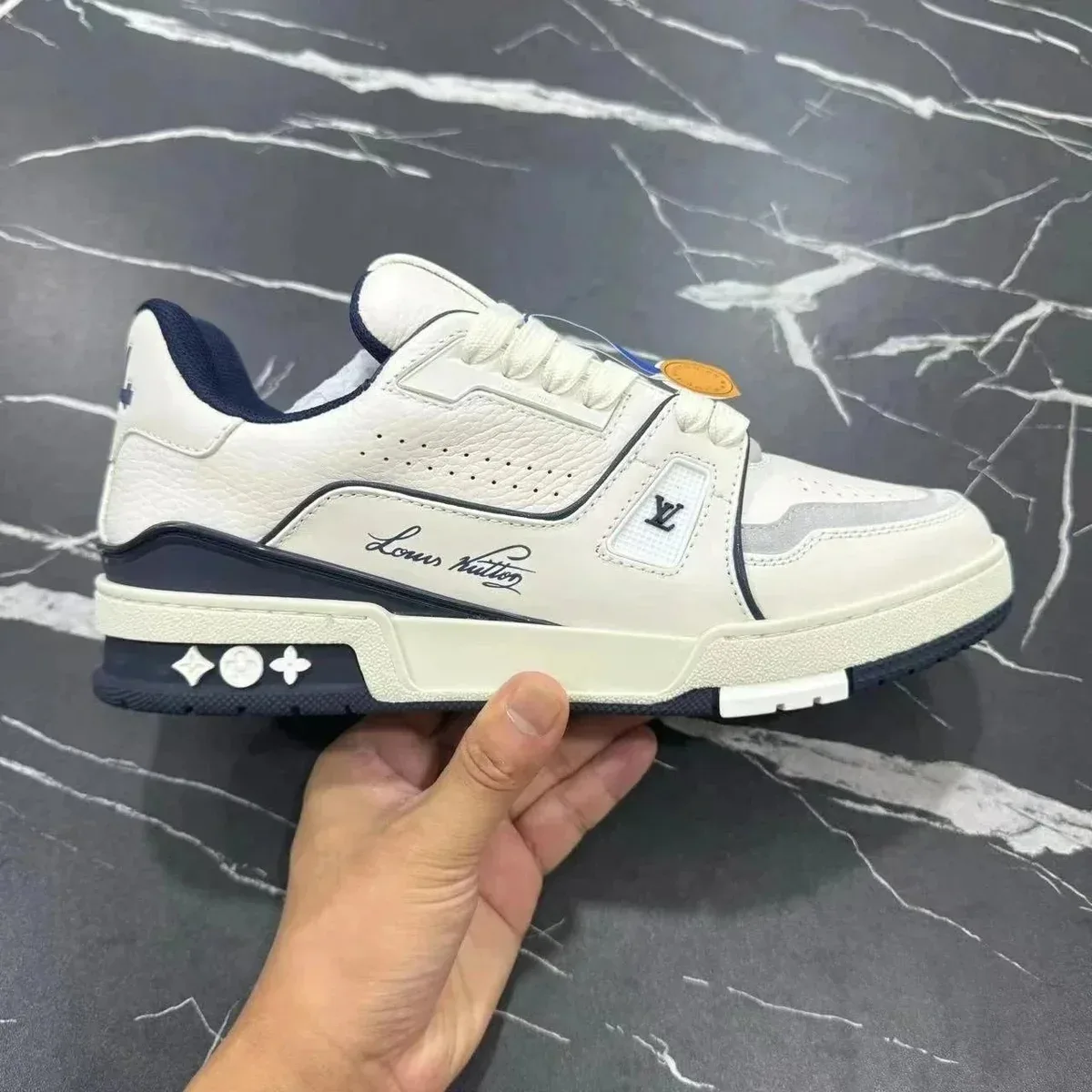 Louis Vuitton LV Trainer White/Navy Sneakers