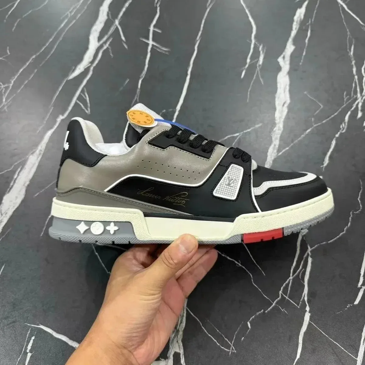 Louis Vuitton LV Trainer Black & Grey Sneakers