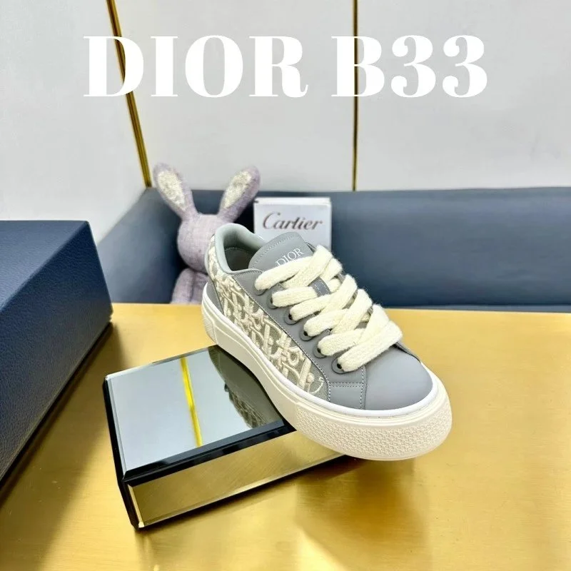 Dior Dior B33 Grey/White Sneakers Grey