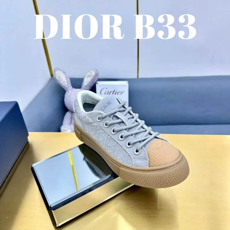Dior Dior B33 Light Grey Tennis Club Sneakers Grey