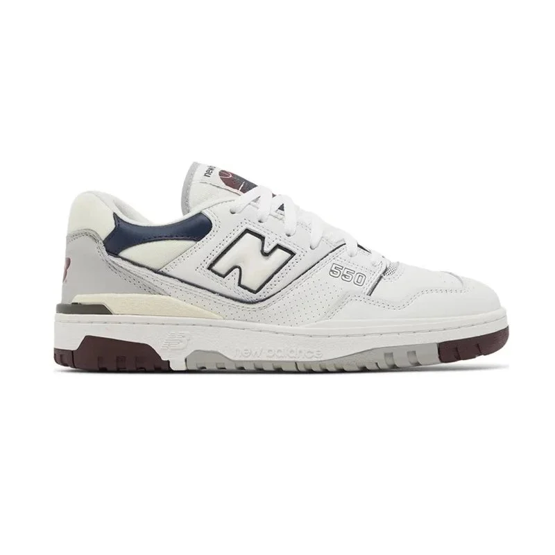 New Balance 550 White Natural Indigo Burgundy BB550PWB Sneakers