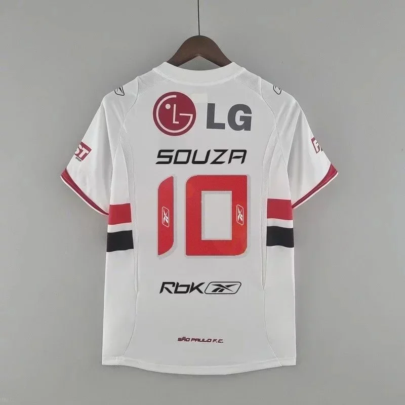 Reebok São Paulo FC Souza 10 Jersey White Red Soccer