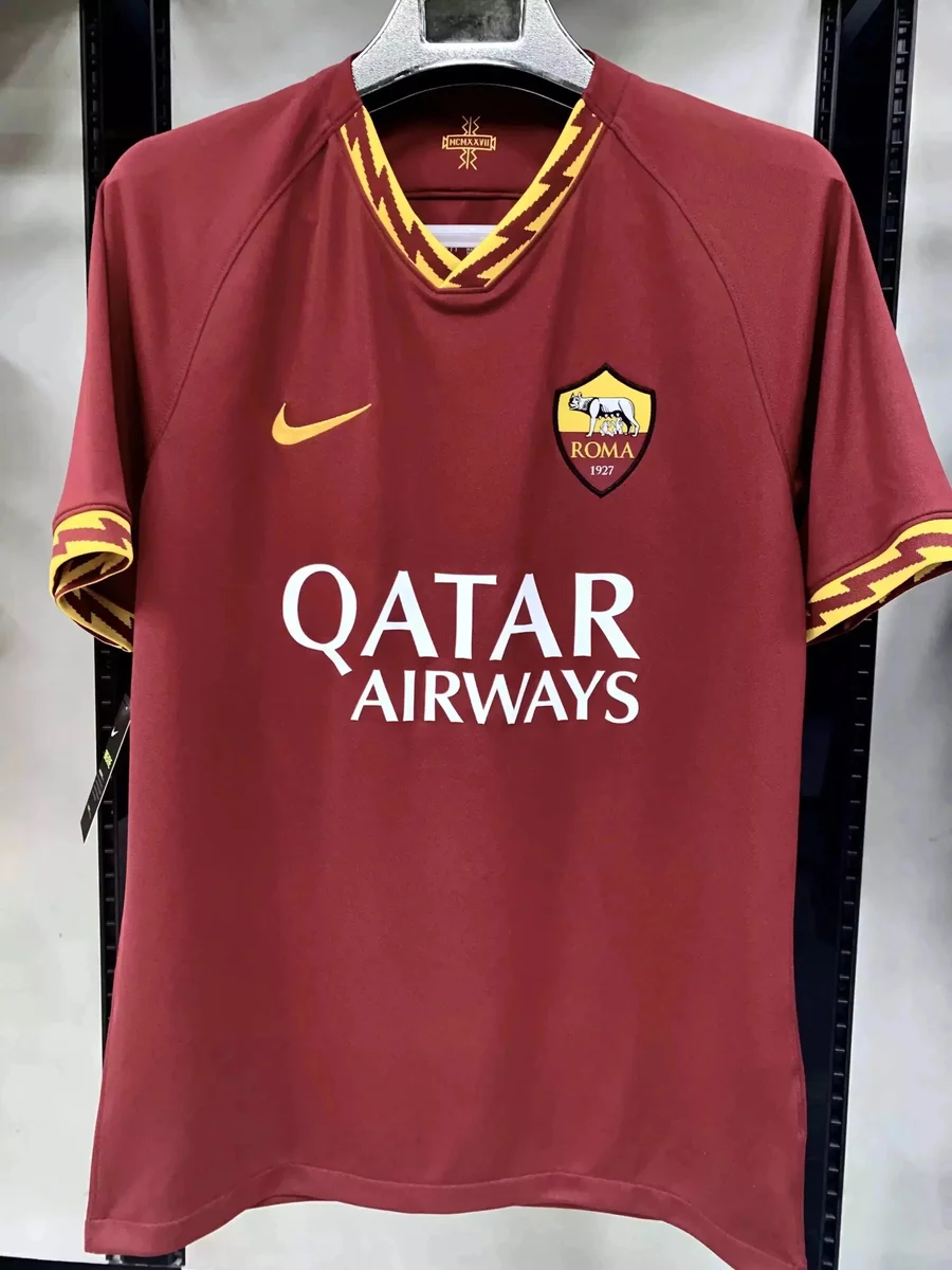 Nike Roma Jersey Red Yellow Soccer Shirt