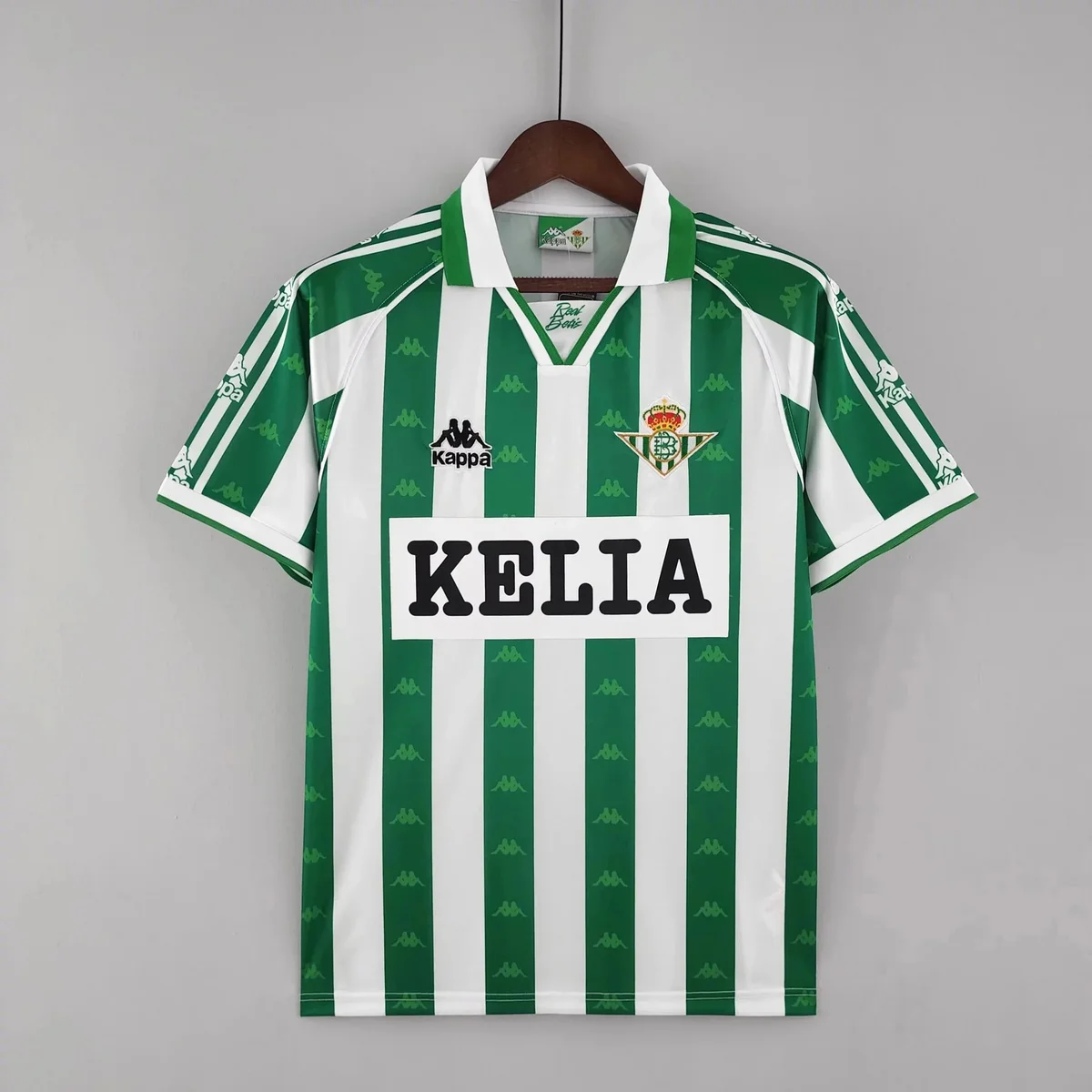 Kappa Real Betis Home Jersey Green/White Striped Football Shirt