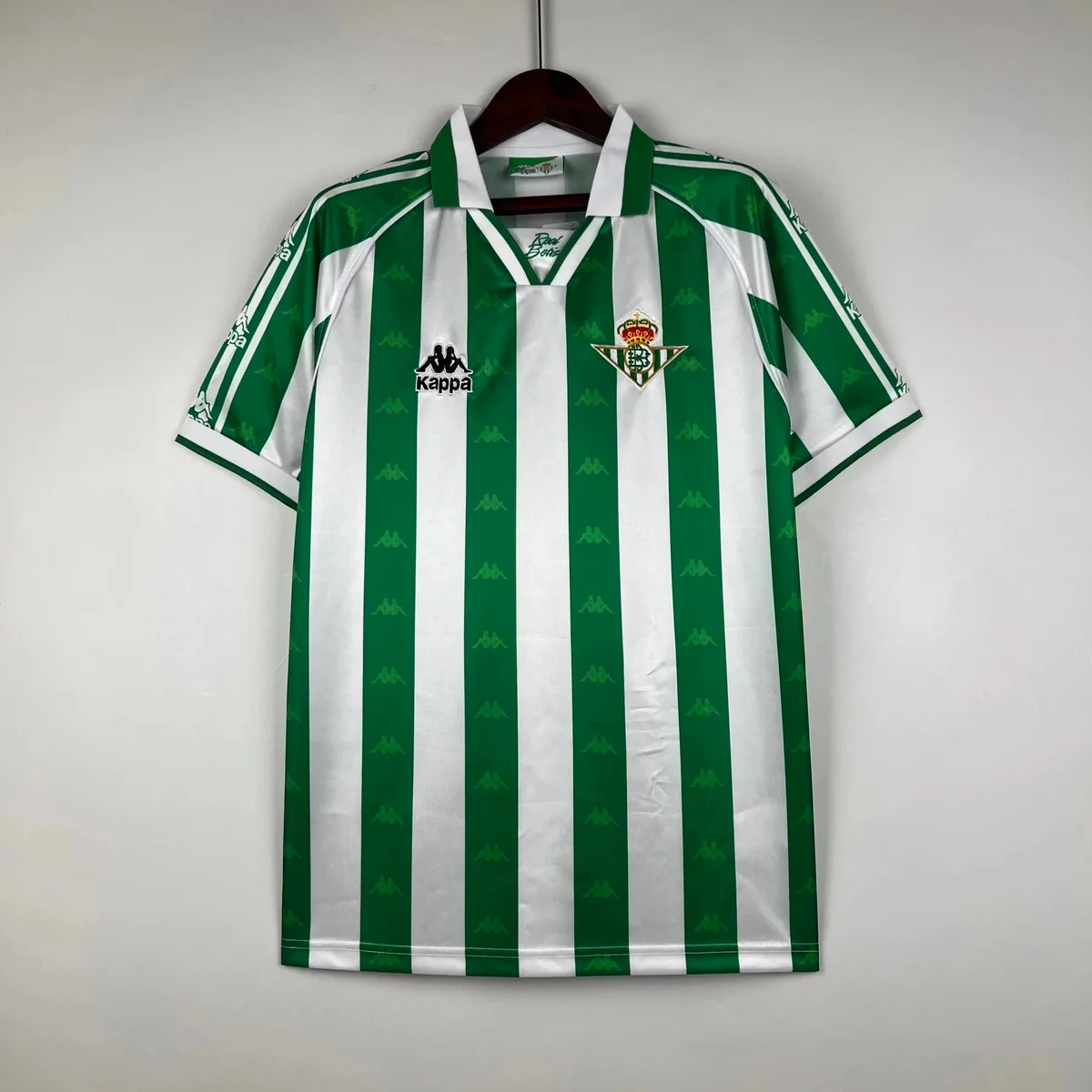 Kappa Real Betis Home Jersey Green/White Striped