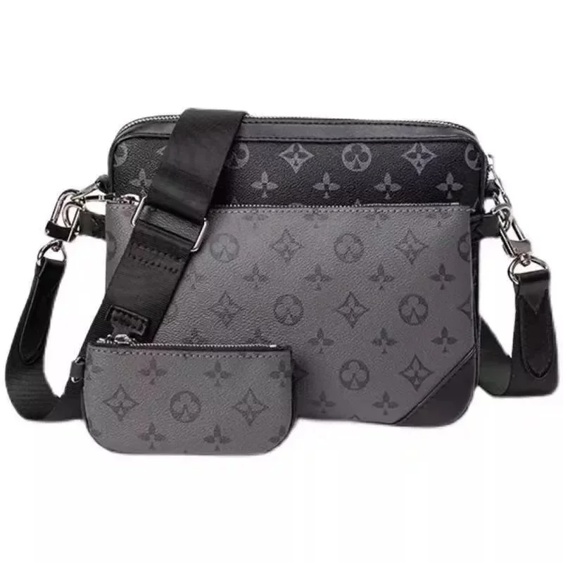 Louis Vuitton Neverfull Monogram Crossbody Bag Black/Grey