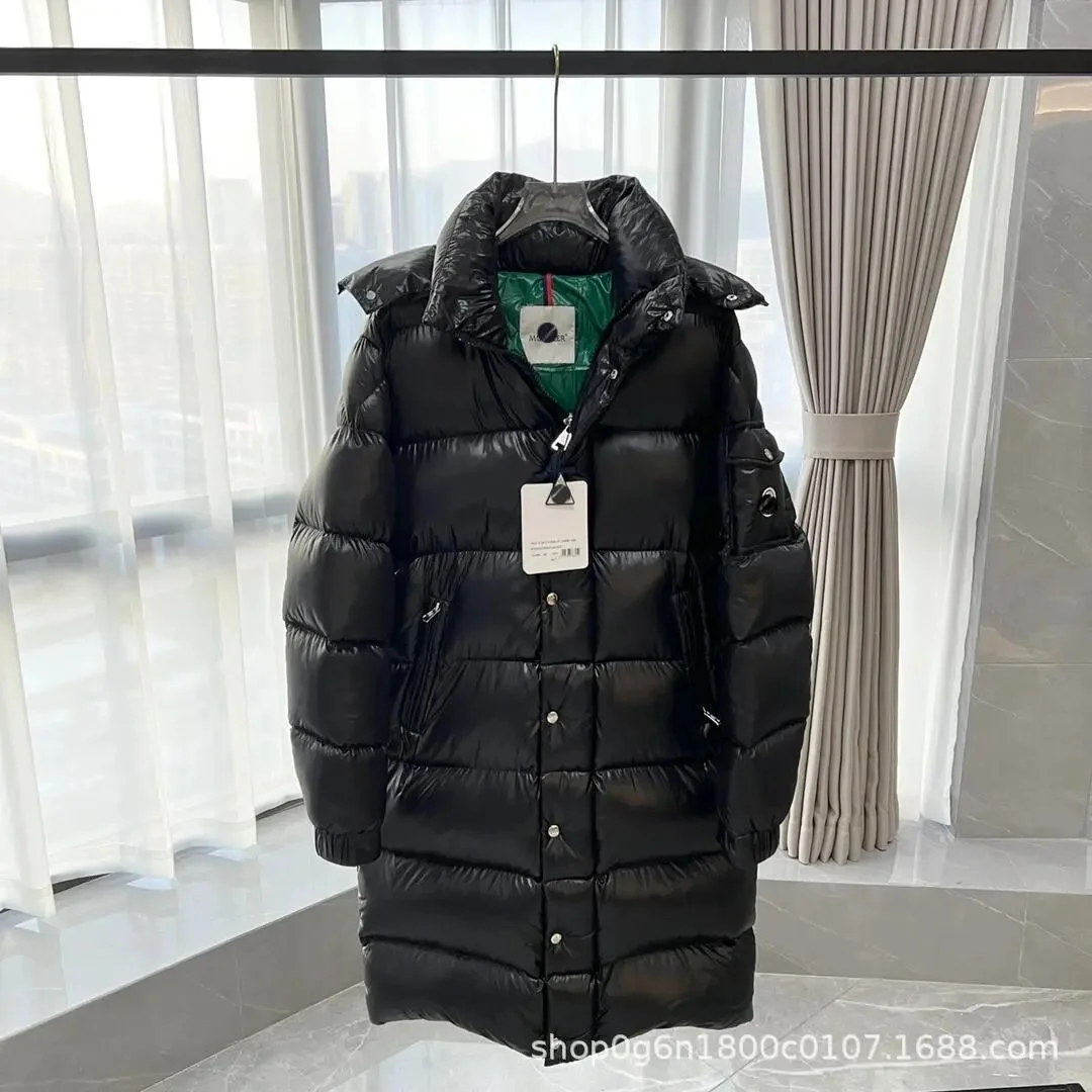 Moncler Maya Long Black Puffer Coat