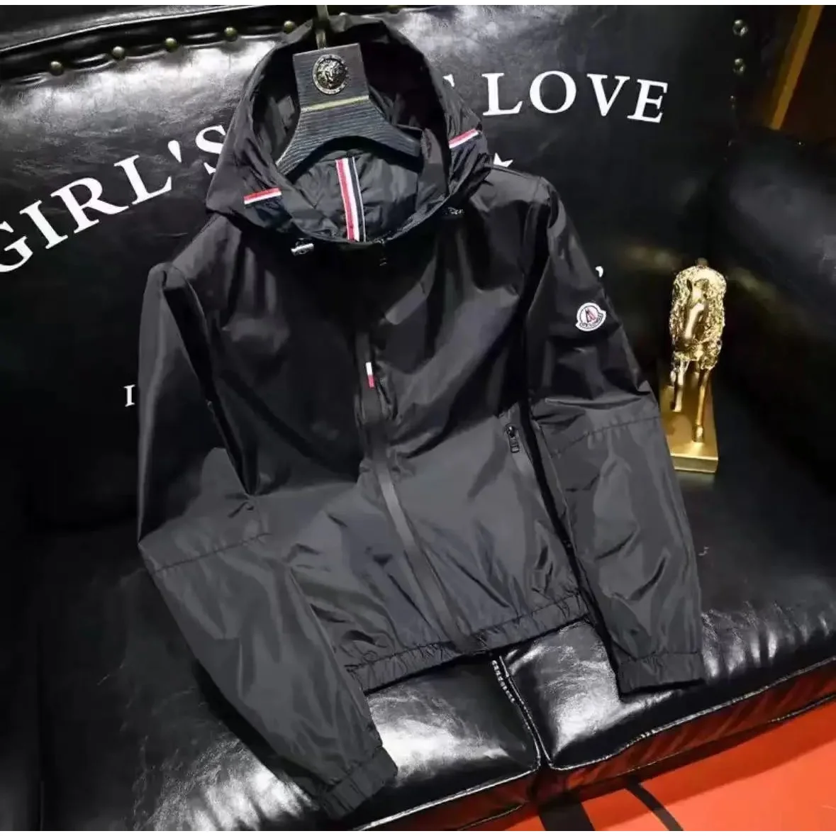 Moncler Maya Black Windbreaker Jacket