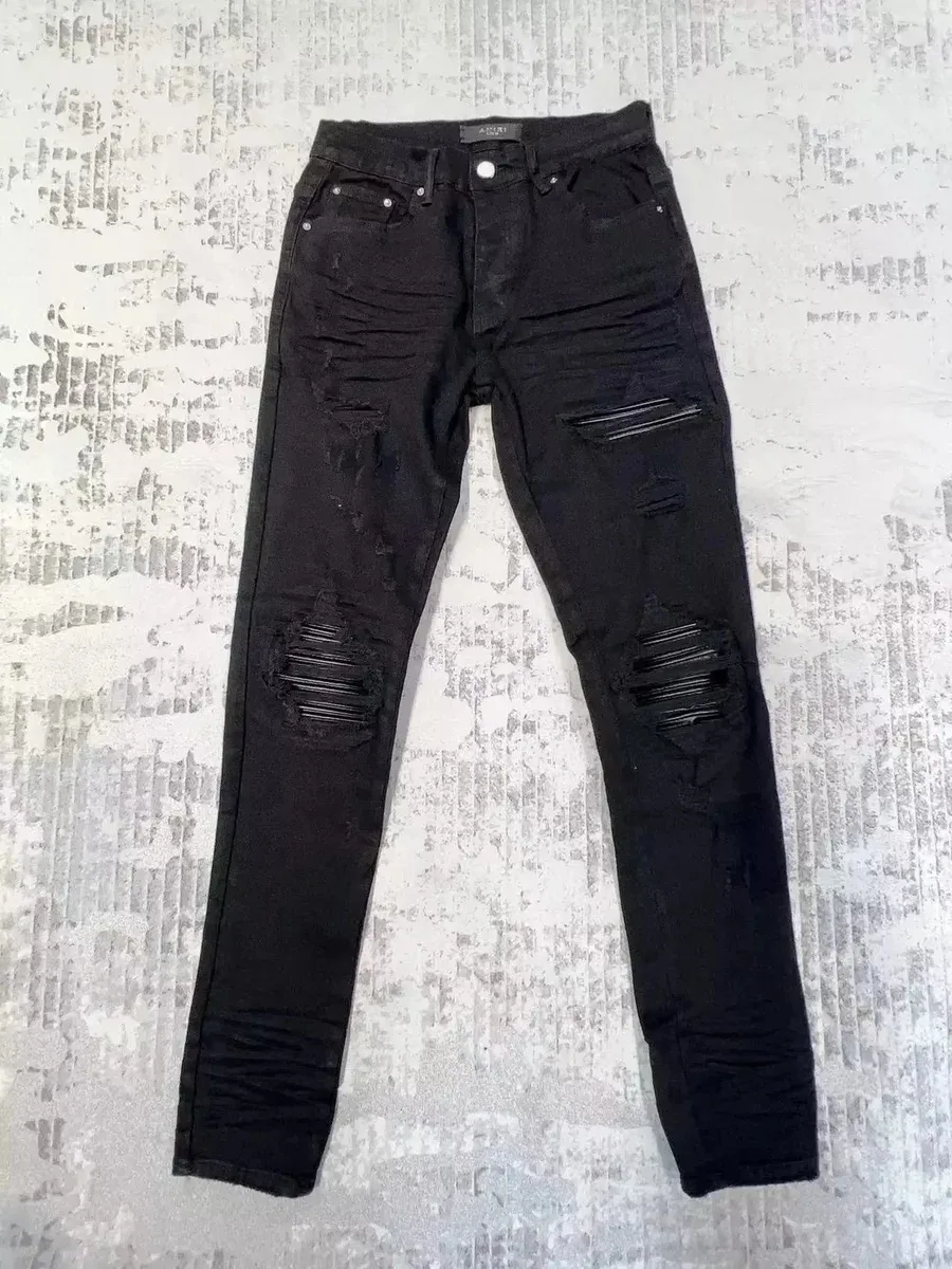 Amiri AMIRI 2 Black Distressed Jeans