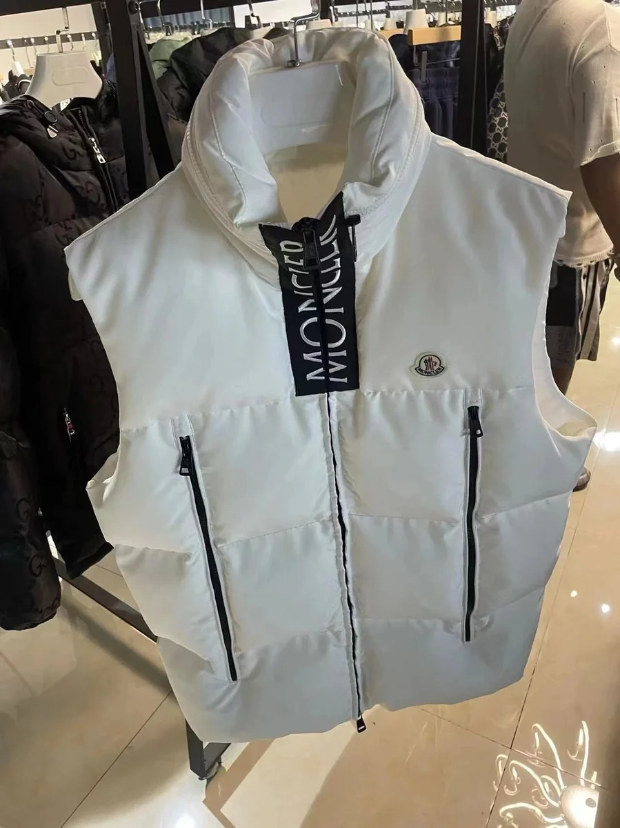 Moncler White Padded Vest