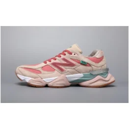 Neutral Beige & Coral New Balance Sneakers