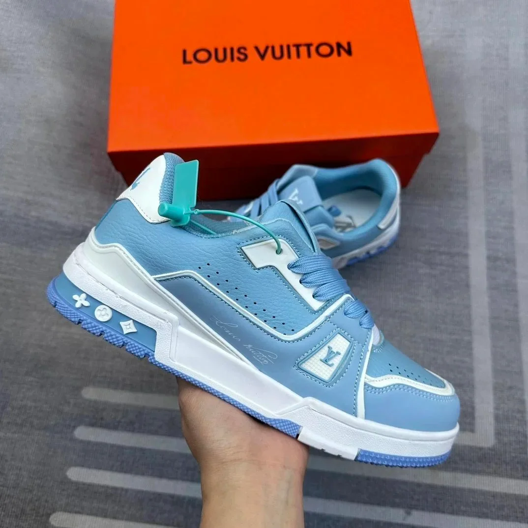 Louis Vuitton LV Trainer Light Blue Sneakers