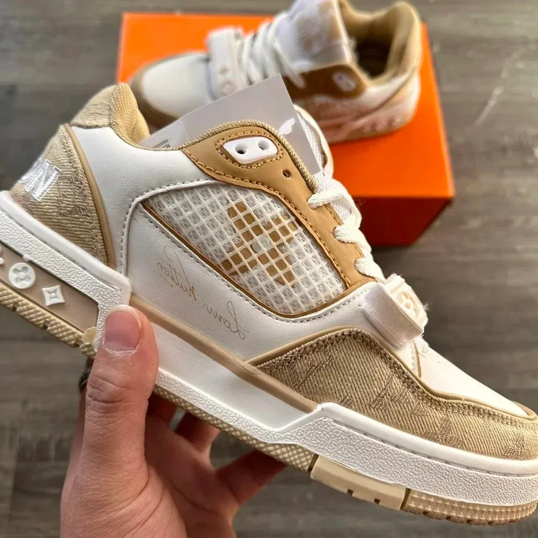 Louis Vuitton LV Trainer Beige/White Sneakers