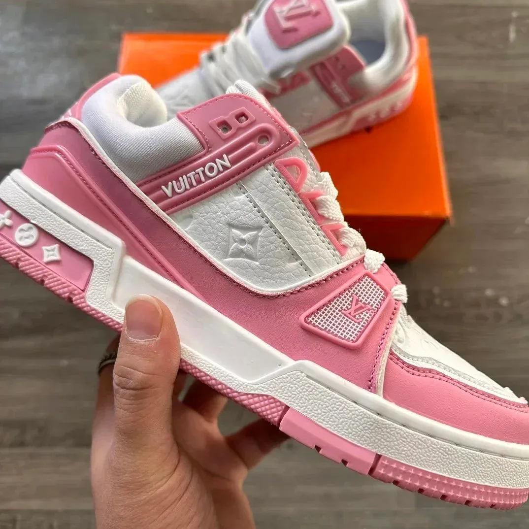 Louis Vuitton LV Trainer Pink/White Sneakers