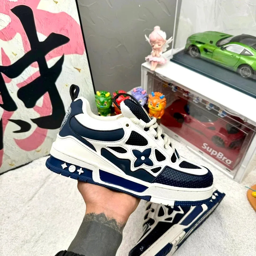 Louis Vuitton LV Trainer White/Blue Sneakers
