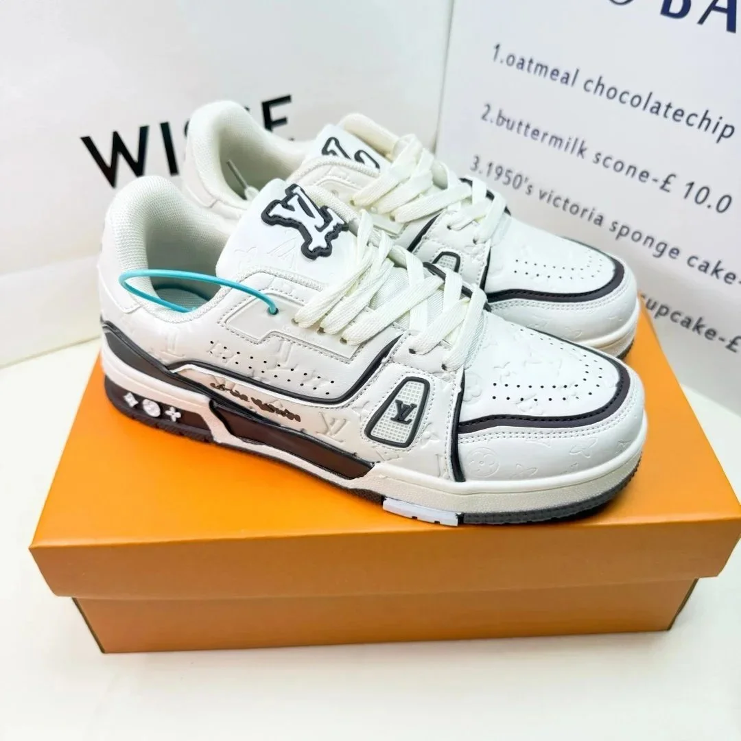 Louis Vuitton LV Trainer White Monogram Sneakers