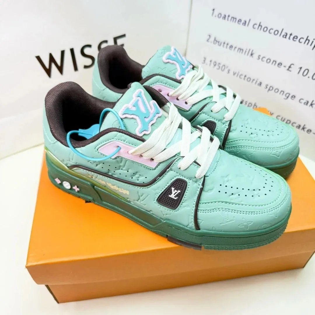 Louis Vuitton LV Trainer Mint Green Sneakers